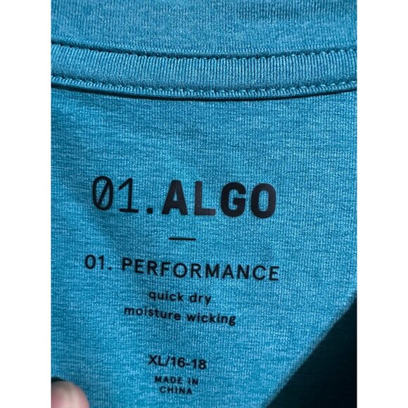 01. Algo Boys Quick Dry Performance Long Sleeve Size XL 16/18 NWOT - Picture 3 of 5